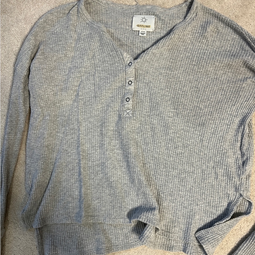Offline by Aerie waffle Henley